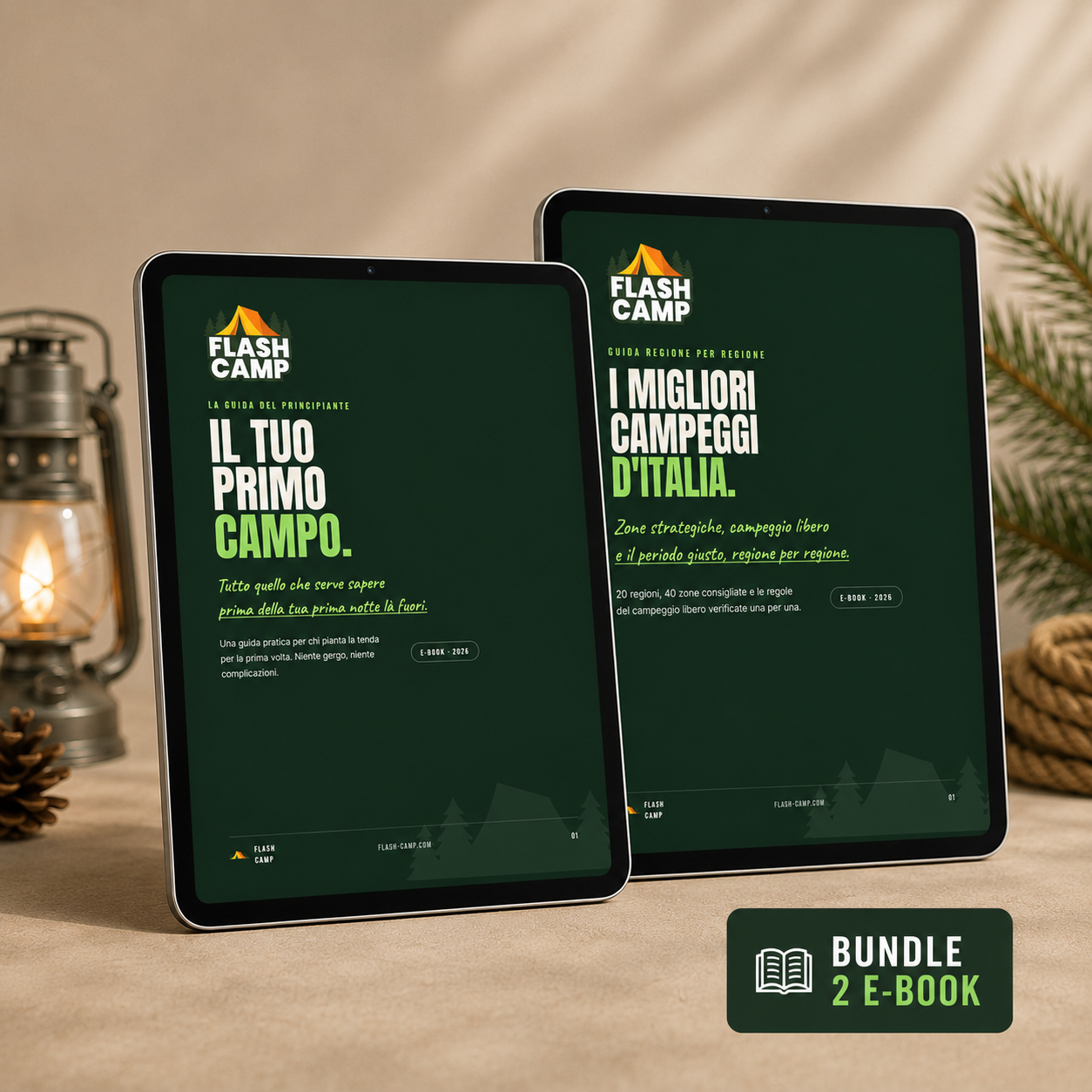 Guida Primo Campeggio + Migliori Campeggi d'Italia | Bundle Ebook