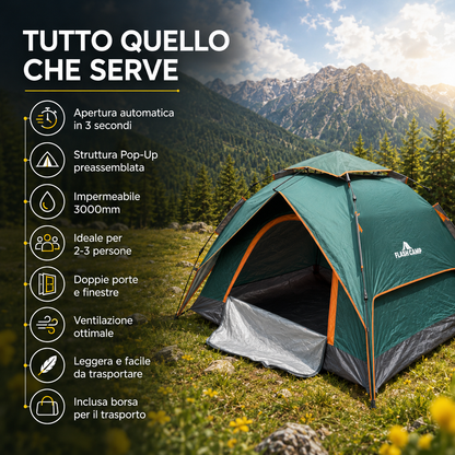 Tenda Istantanea 3 secondi