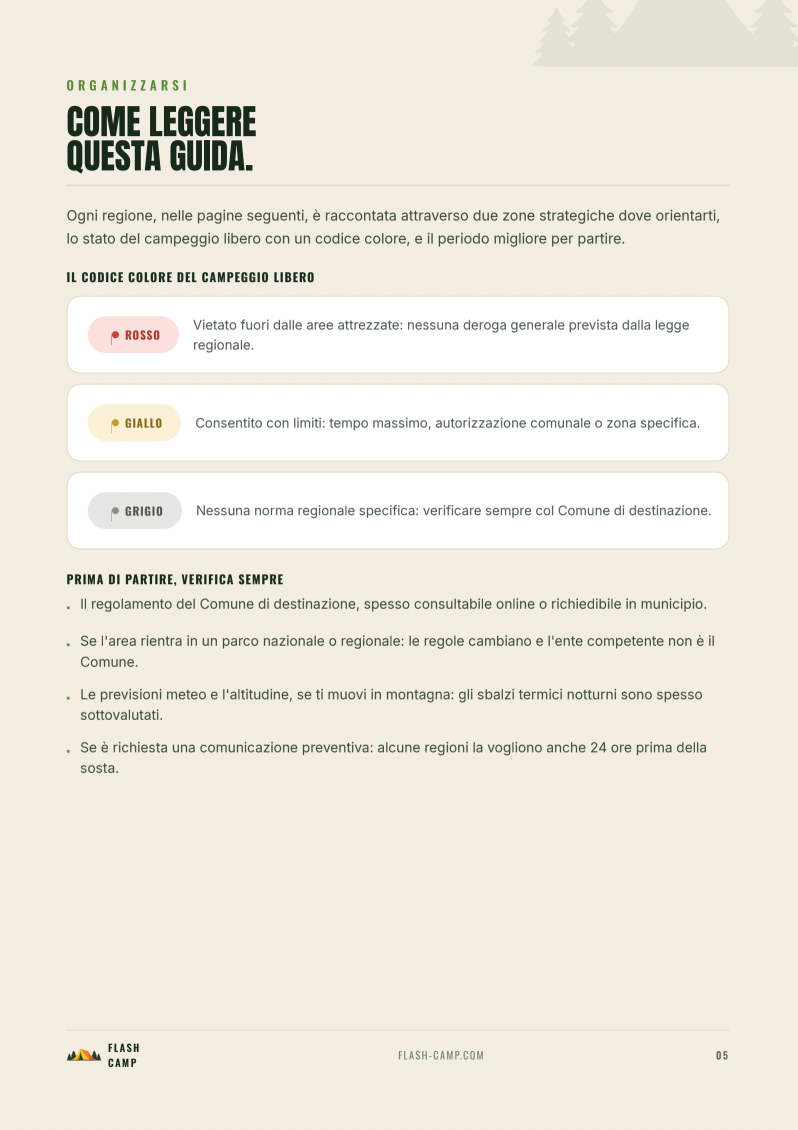 Migliori Campeggi d'Italia per Regione Ebook | Flash Camp